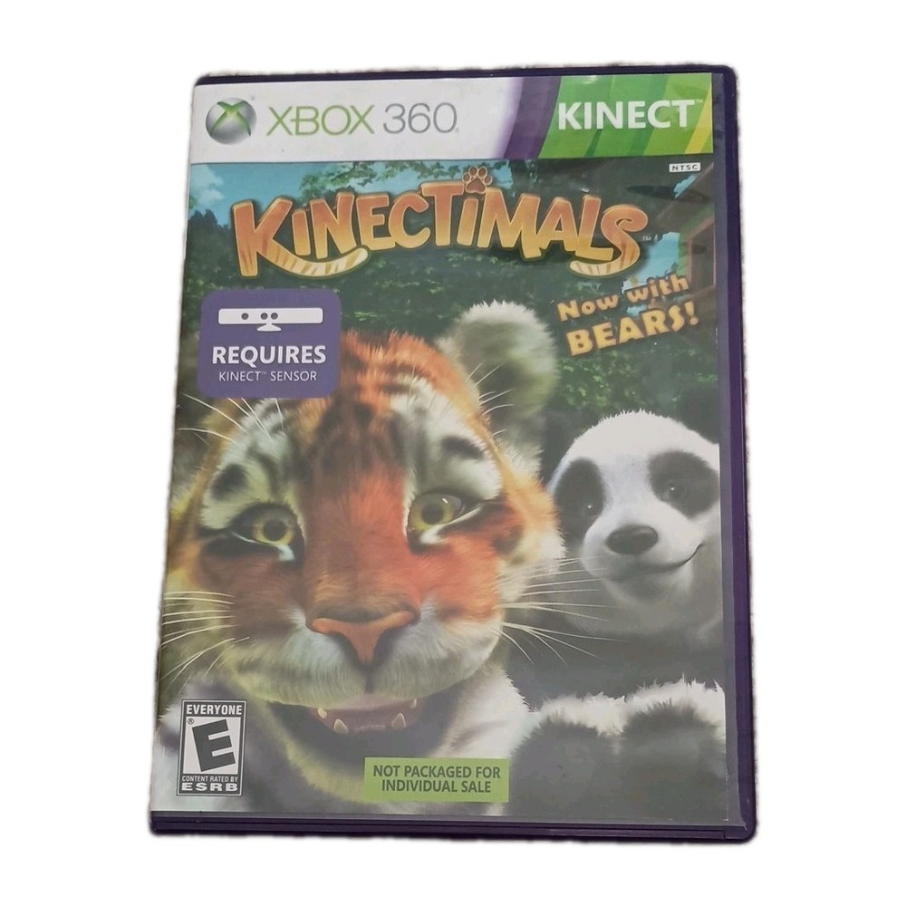 Kinectimals Now With Bears Microsoft Xbox 360 Complete CIB Kinect Required